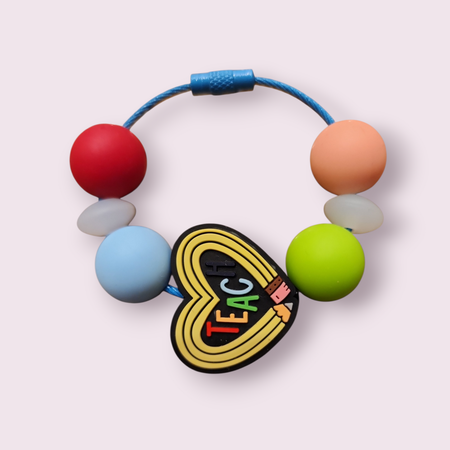 Teach Tumbler Charm (red,white,blue,green,orange) image 0