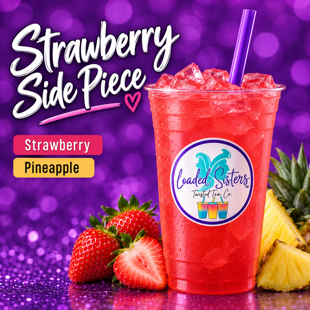 Strawberry Side Piece 🍓🍍
