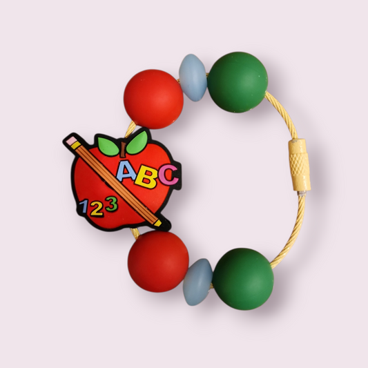 ABC 123 Tumbler Charm (green,white,red) image 0
