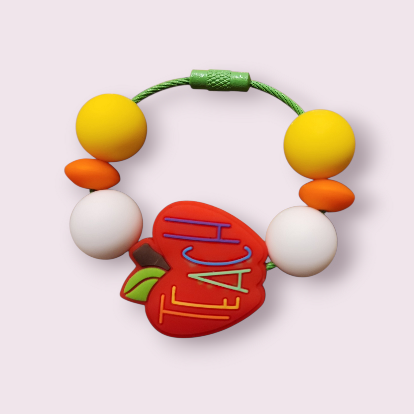 Teach Tumbler Charm (yellow,orange,white) image 0